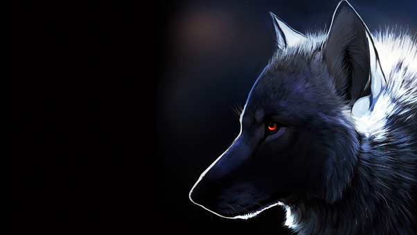 Wolf Glowing Eyes 4k Wallpaper
