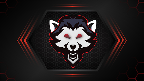 Wolf Logo Minimal 4k Wallpaper