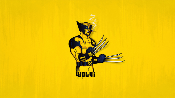 Wolverine 4k Minimal Wallpaper
