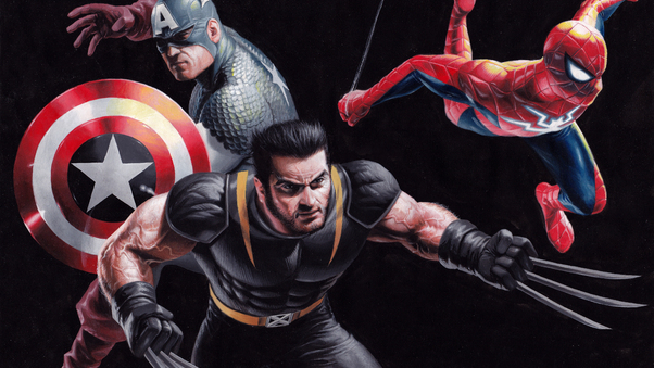 Wolverine Spider Captain Wallpaper