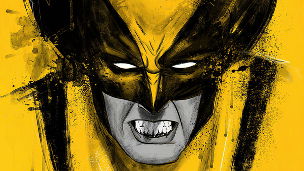 Wolverine Yellow Art 4k Wallpaper