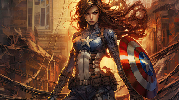 Women Captain America Wallpaper