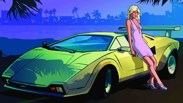 Women Luxury Grand Theft Auto Vice City 4k Wallpaper