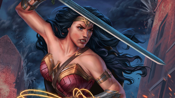 Wonder Woman 2018 Digital Art Wallpaper
