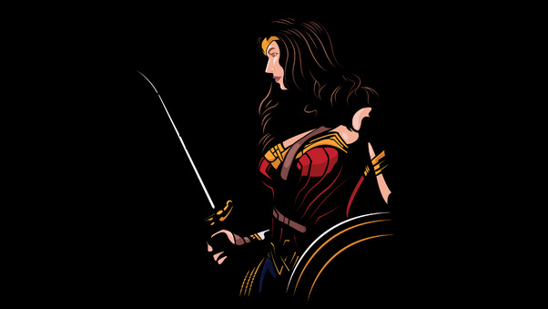 Wonder Woman 4k Minimalism Wallpaper