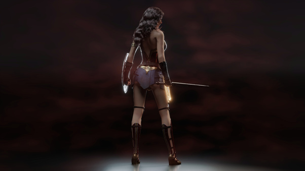 Wonder Woman 5k Digital Art Wallpaper
