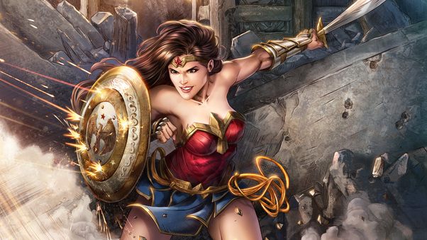 Wonder Woman 5k Digital Artwork Wallpaper
