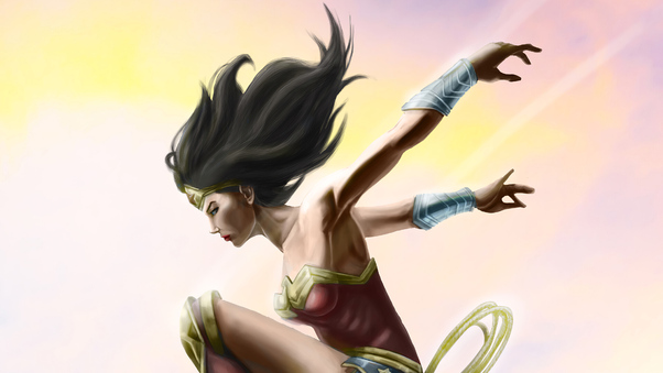 Wonder Woman Above Wallpaper