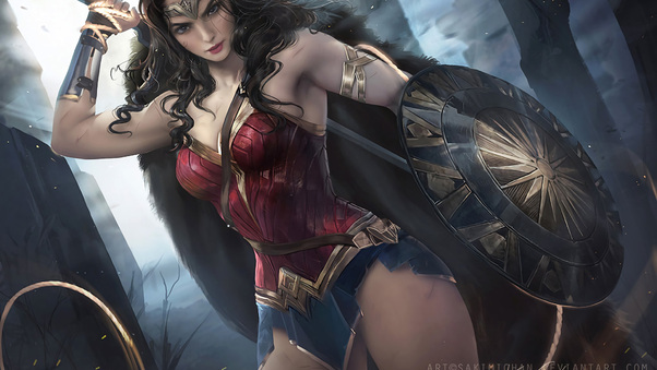 Wonder Woman Amazing Artwork Wallpaper