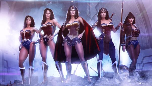 Wonder Woman And His Team 4k Art Wallpaper