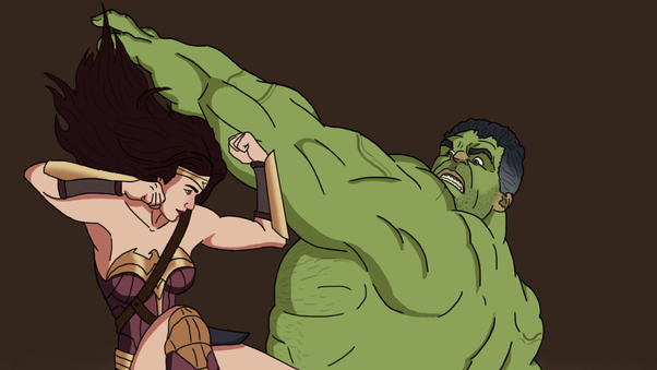Wonder Woman And Hulk Wallpaper