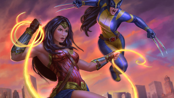 Wonder Woman And X23 Artwork Wallpaper