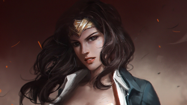 Wonder Woman Angry Art Wallpaper