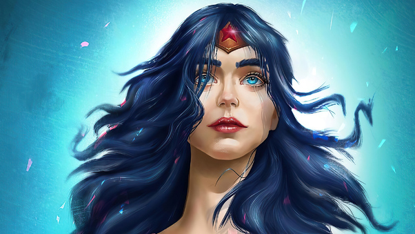 Wonder Woman Blue Eyes Wallpaper