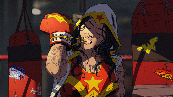 Wonder Woman Boxer Wallpaper