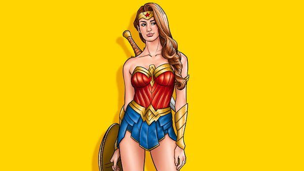 Wonder Woman Bright Art 4k Wallpaper