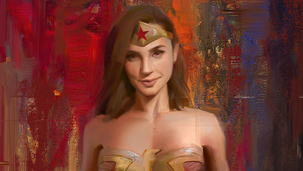 Wonder Woman Brush Art Wallpaper