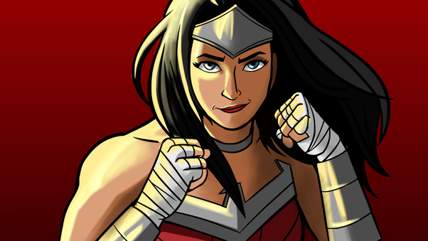 Wonder Woman Cartoon Artworks Wallpaper