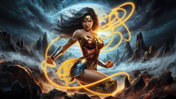 Wonder Woman Champion Of Justice Wallpaper