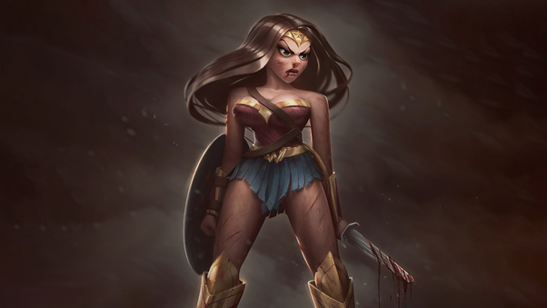 Wonder Woman Character Digital Art Wallpaper