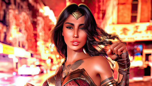 Wonder Woman Cosplay Girl Wallpaper