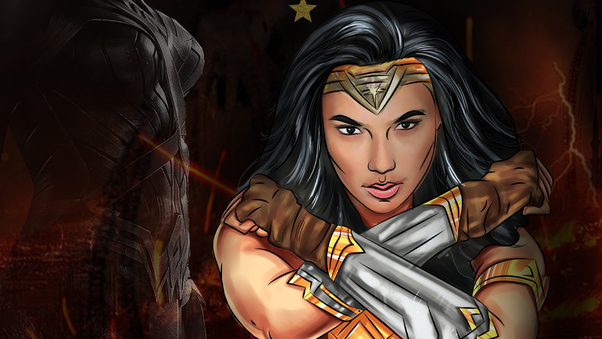 Wonder Woman Crossed Arms Wallpaper