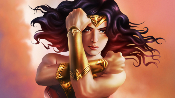 Wonder Woman DC Comic Art Wallpaper