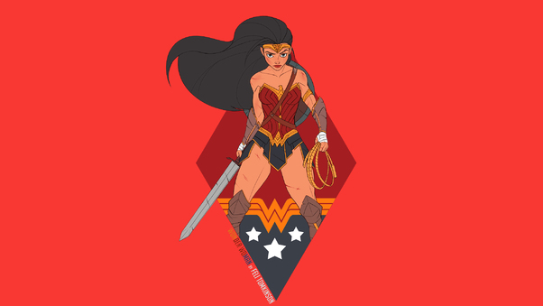 Wonder Woman Dc Comic Fan Art Wallpaper