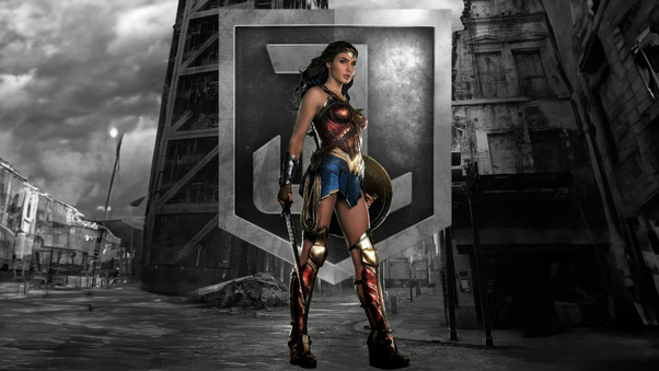 Wonder Woman Defender Of The Justice League Wallpaper