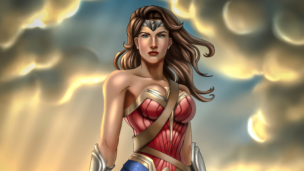 Wonder Woman Digital Fanart 4k Wallpaper
