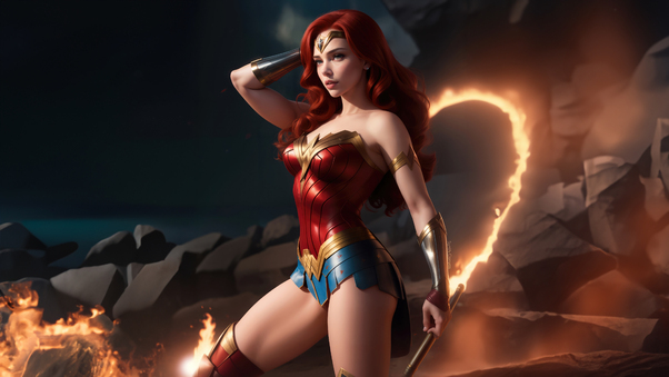 Wonder Woman Epic Quest Wallpaper