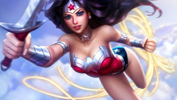 Wonder Woman Fantasy Wallpaper