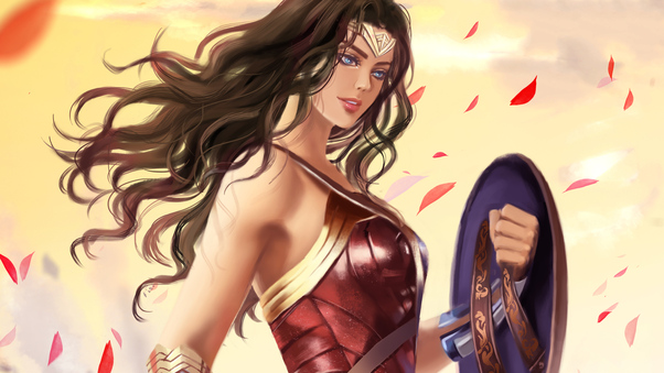 Wonder Woman Fantasy Art Wallpaper