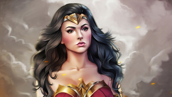 Wonder Woman Galgadot Art Wallpaper