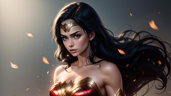 Wonder Woman Glowing Eyes Wallpaper
