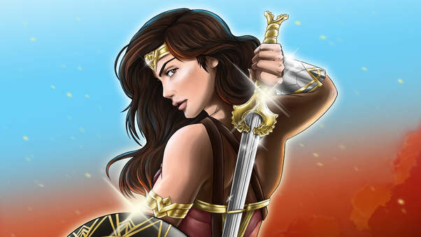 Wonder Woman God Killer Sword 4k Wallpaper