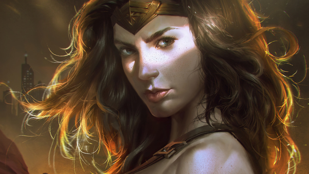 Wonder Woman Golden Queen 4k Wallpaper