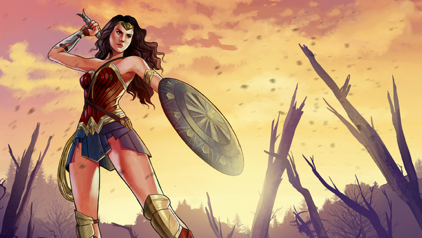 Wonder Woman GTA V Style Wallpaper