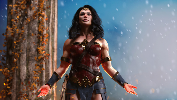 Wonder Woman Ice And Fire 4k Wallpaper