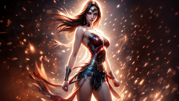 Wonder Woman In Full Glory Wallpaper