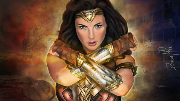 Wonder Woman Justice League 4k Art Wallpaper