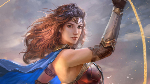 Wonder Woman Justice League Art Wallpaper