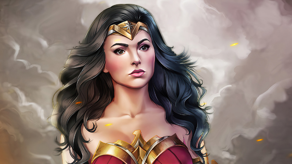 Wonder Woman Looking Away Wallpaper