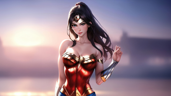 Wonder Woman Majestic Stance Wallpaper