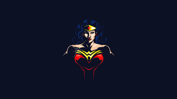 Wonder Woman Minimal 4k Wallpaper