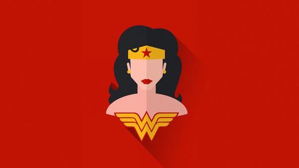 Wonder Woman Minimal Art Wallpaper