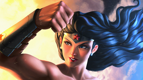 Wonder Woman Muscles Wallpaper