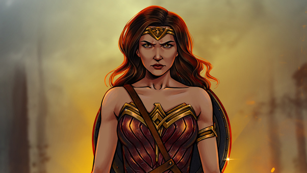 Wonder Woman New Digital Artwork Wallpaper