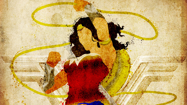 Wonder Woman Newart Minimalism Wallpaper