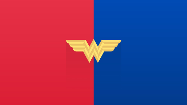 Wonder Woman Old Logo Minimal 8k Wallpaper